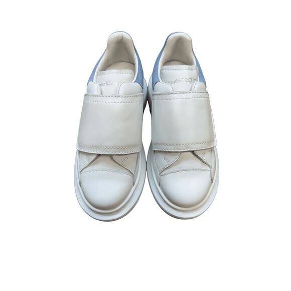 Alexander McQueen NIB Kid’s Low Top Leather Sneakers in White Size 10 Toddler - Picture 6 of 11